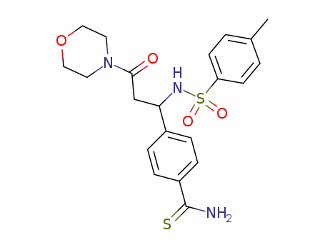 4-[3-Morpholin-4-yl-3-oxo-1-(toluene-4-sulfonylamino)-propyl]-thiobenzamide