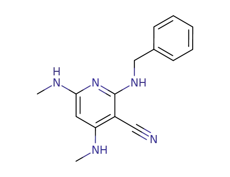 2-(Benzylamino)-4,6-bis(methylamino)pyridine-3-carbonitrile