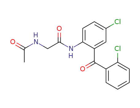Acetamide, 2-(acetylamino)-N-(4-chloro-2-(2-chlorobenzoyl)phenyl)-