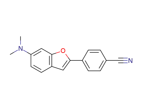 Molecular Structure of 101046-16-6 (Benzonitrile, 4-[6-(dimethylamino)-2-benzofuranyl]-)