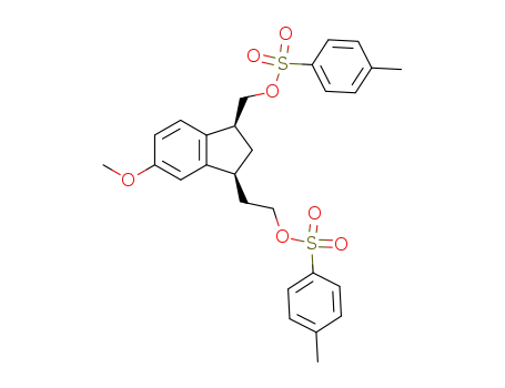 cis-6-Methoxy-3-tosyloxymethyl-1-(2-tosyloxyethyl)indan