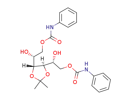 Molecular Structure of 110101-27-4 (1,6-di-O-(phenylcarbmoyl)-3,4-O-isopropylidene-D-mannitol)
