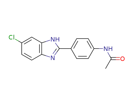 N-[4-(6-chloro-1H-benzimidazol-2-yl)phenyl]acetamide