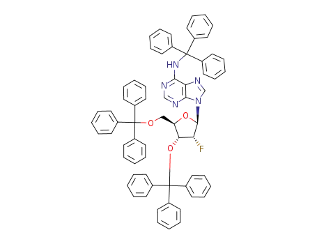 2'-Deoxy-2'-fluoro-3',5'-di-O-trityl-N<sup>6</sup>-trityladenosine