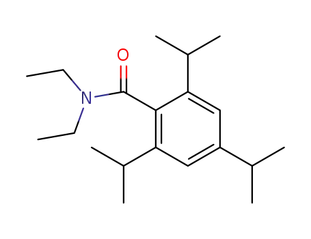 Molecular Structure of 64712-52-3 (Benzamide, N,N-diethyl-2,4,6-tris(1-methylethyl)-)