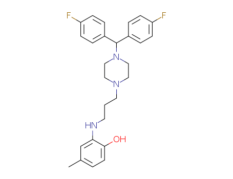 Phenol,2-[[3-[4-[bis(4-fluorophenyl)methyl]-1-piperazinyl]propyl]amino]-4-methyl-