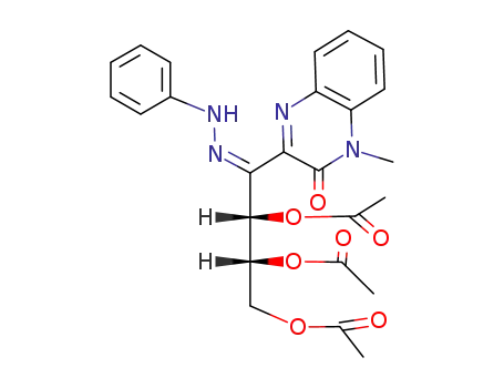 1-Methyl-3-(D-erythro-2,3,4-triacetoxy-1-phenylhydrazonobutyl)-2(1H)-quinoxalinone