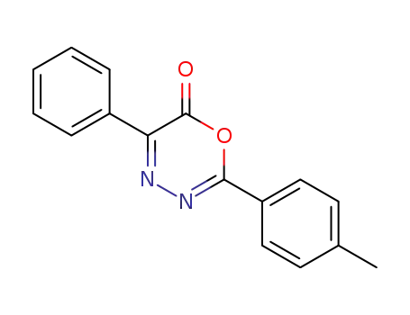 Molecular Structure of 131022-63-4 (2-(p-methylphenyl)-5-phenyl-3,4-oxadiazin-6-one)