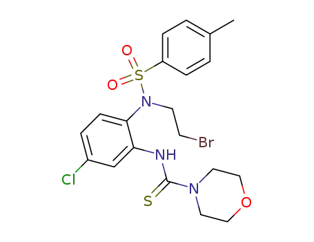 Morpholine-4-carbothioic acid {2-[(2-bromo-ethyl)-(toluene-4-sulfonyl)-amino]-5-chloro-phenyl}-amide