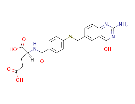 L-Glutamic acid,N-[4-[[(2-amino-3,4-dihydro-4-oxo-6-quinazolinyl)methyl]thio]benzoyl]- cas  64088-74-0