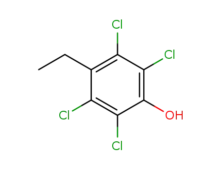 Molecular Structure of 110387-97-8 (Phenol, 2,3,5,6-tetrachloro-4-ethyl-)