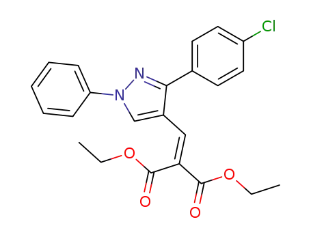 2-[3-(4-Chloro-phenyl)-1-phenyl-1H-pyrazol-4-ylmethylene]-malonic acid diethyl ester