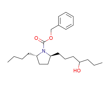 1-Pyrrolidinecarboxylic acid, 2-butyl-5-(4-hydroxyheptyl)-, phenylmethyl
ester