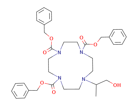 1,4,7,10-Tetraazacyclododecane-1,4,7-tricarboxylic acid, 10-(2-hydroxy-1-methylethyl)-, tris(phenylmethyl) ester