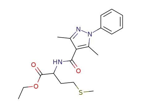 L-Methionine, N-[(3,5-dimethyl-1-phenyl-1H-pyrazol-4-yl)carbonyl]-, ethyl
ester