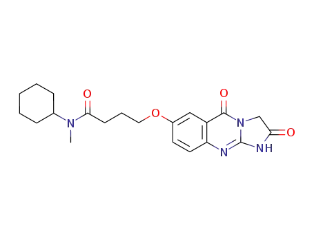 Molecular Structure of 94219-48-4 (Butanamide,N-cyclohexyl-N-methyl-4-[(1,2,3,5-tetrahydro-2,5-dioxoimidazo[2,1-b]quinazolin-7-yl)oxy]-)
