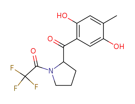 1-[2-(2,5-Dihydroxy-4-methyl-benzoyl)-pyrrolidin-1-yl]-2,2,2-trifluoro-ethanone