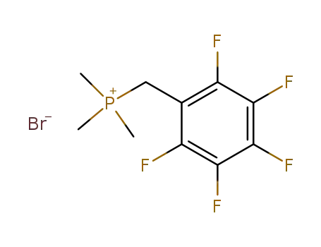 Molecular Structure of 80431-31-8 (Trimethyl<(pentafluorphenyl)methyl>phosphoniumbromid)