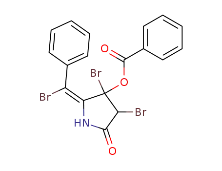 4-Benzyloxy-5-(α-bromobenzyliden)-3,4-dibrom-pyrrolidin-2-on
