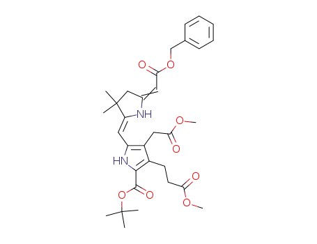 tert-Butyl (4Z)-1-benzyloxycarbonylmethylene-8-(2-methoxycarbonylethyl)-7-methoxycarbonylmethyl-3,3-dimethyl-1,2,3,10-tetrahydrodipyrrin-9-carboxylate