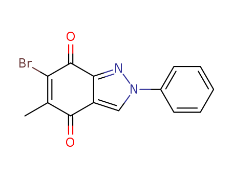 2H-Indazole-4,7-dione, 6-bromo-5-methyl-2-phenyl-