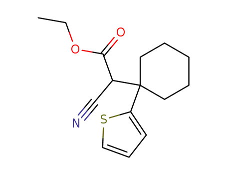 2-<1-(2-Thienyl)-cyclohexyl>-cyanessigsaeureethylester