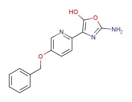 Molecular Structure of 108158-21-0 (2-amino-4-(5-benzyloxy-2-pyridyl)-5-hydroxyoxazole)