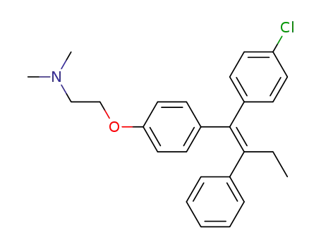 Molecular Structure of 77588-46-6 (4-chlorotamoxifen)
