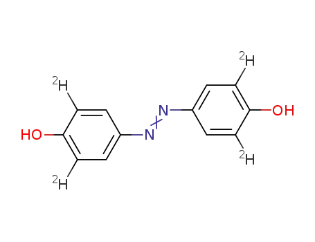 Molecular Structure of 86412-28-4 (<3,3',5,5'-(2)H4>-4,4'-dihydroxyazobenzene)
