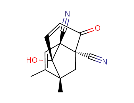 1,4-Methano-1H-indene-3a,4-dicarbonitrile,
5,7a-dihydro-7a-hydroxy-1,2-dimethyl-5-oxo-