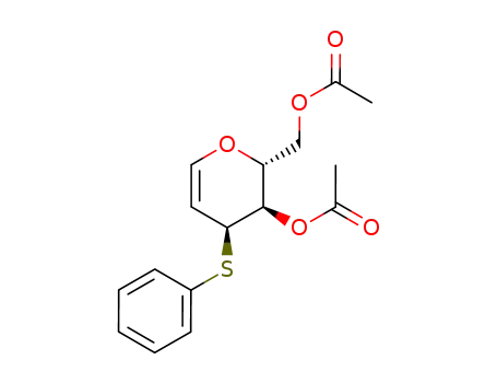 D-ribo-Hex-1-enitol, 1,5-anhydro-2-deoxy-3-S-phenyl-3-thio-, diacetate