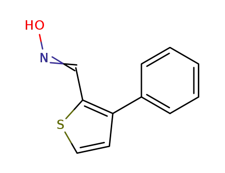 Molecular Structure of 157664-14-7 (3-phenylthiophene-2-carbaldehyde oxime)