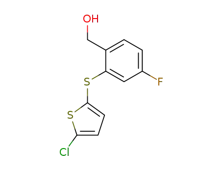 2-(5-chloro-2-thienylthio)-4-fluorobenzyl alcohol