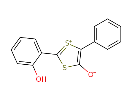 Molecular Structure of 77951-60-1 (2-(2-Hydroxyphenyl)-5-phenyl-1,3-dithiolylium-4-olat)