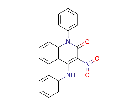Molecular Structure of 141945-57-5 (3-nitro-1-phenyl-4-(phenylamino)quinolin-2(1H)-one)