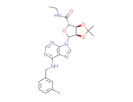 (3aS,4S,6R,6aR)-6-[6-(3-Iodo-benzylamino)-purin-9-yl]-2,2-dimethyl-tetrahydro-furo[3,4-d][1,3]dioxole-4-carboxylic acid ethylamide