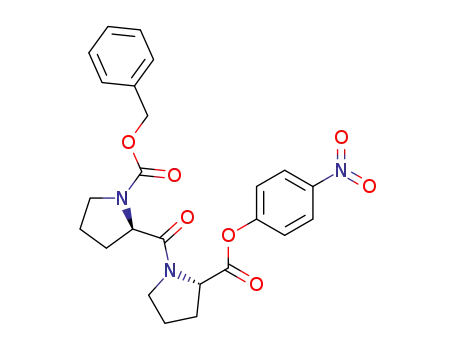 Molecular Structure of 107164-48-7 (N-carbobenzyloxy-D-prolyl-L-proline p-nitrophenyl ester)