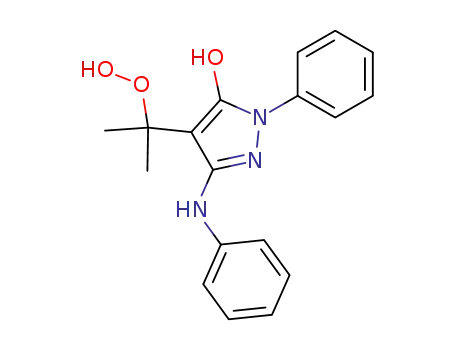 3-Anilino-4-(2-hydroperoxy-prop-2-yl)-5-hydroxy-1-phenyl-pyrazol