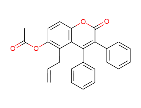 Acetic acid 5-allyl-2-oxo-3,4-diphenyl-2H-chromen-6-yl ester