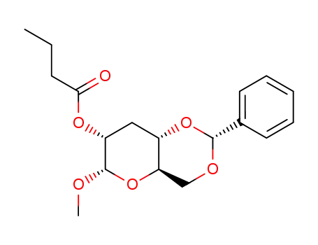 Methyl 4,6-O-benzylidene-2-O-butyryl-3-deoxy-α-D-ribo-hexopyranoside