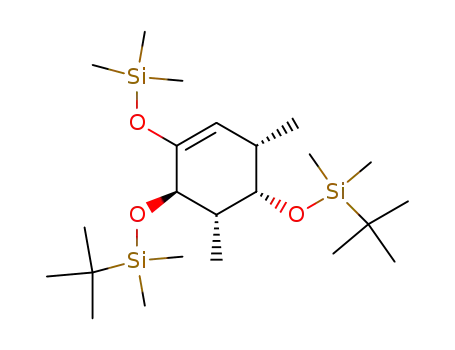 (3R*,4R*,5R*,6S*)-<(3,5-dimethyl-4,6-bis((tert-butyldimethylsilyl)oxy)-1-cyclohexenyl)oxy>trimethylsilane