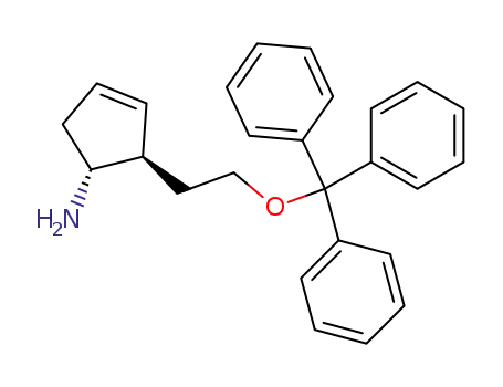 dl-trans-2-(2-aminocyclopent-4-enyl)ethanol triphenylmethyl ether