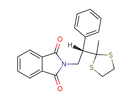 Molecular Structure of 77738-67-1 ((+)-3,3-ethylenedithio-2-phenyl-1-phthalimidobutane)