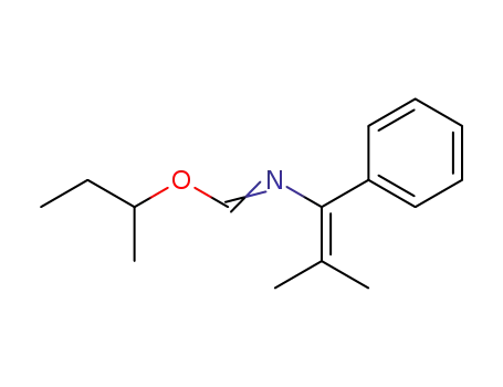 N-(2-Methyl-1-phenyl-propenyl)-formimidic acid sec-butyl ester