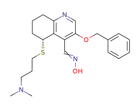 (R)-3-Benzyloxy-5-(3-dimethylamino-propylsulfanyl)-5,6,7,8-tetrahydro-quinoline-4-carbaldehyde oxime