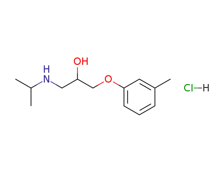 Molecular Structure of 306-11-6 ([2-hydroxy-3-(m-tolyloxy)propyl]isopropylammonium chloride)