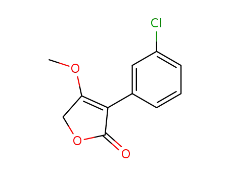 Molecular Structure of 100074-55-3 (3-(3-chlorophenyl)-4-methoxy-5H-furan-2-one)