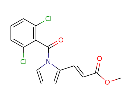 2-Propenoic acid, 3-[1-(2,6-dichlorobenzoyl)-1H-pyrrol-2-yl]-, methyl
ester, (E)-