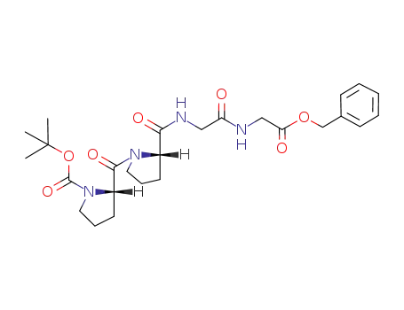 Glycine,
N-[N-[1-[1-[(1,1-dimethylethoxy)carbonyl]-L-prolyl]-L-prolyl]glycyl]-,
phenylmethyl ester