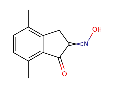 Molecular Structure of 24623-36-7 (4,7-dimethyl-1H-indene-1,2(3H)-dione 2-oxime)